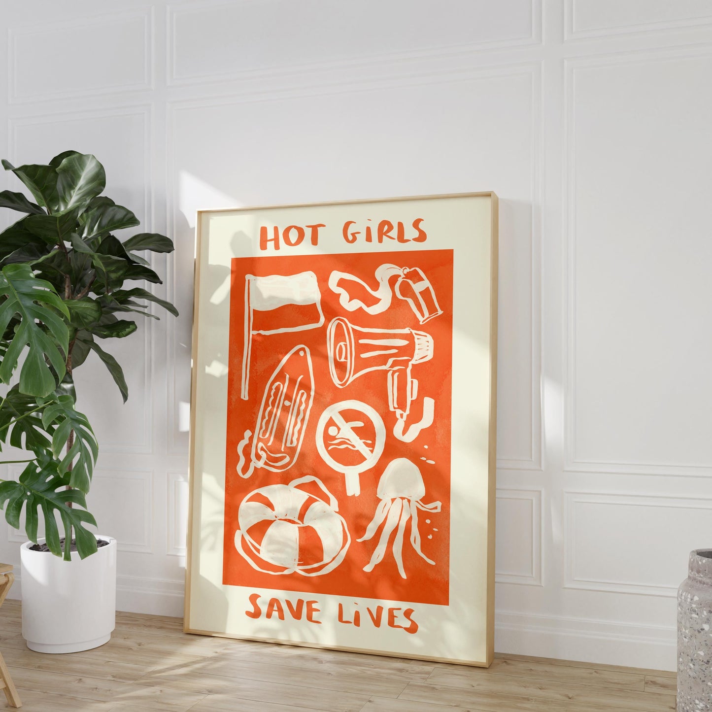 Hot Girls Save Lives - Lifeguard Print