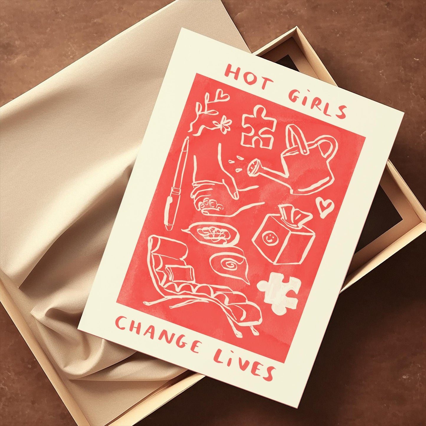 Hot Girls Change Lives - Therapy / Mental Health / Psychologist Print