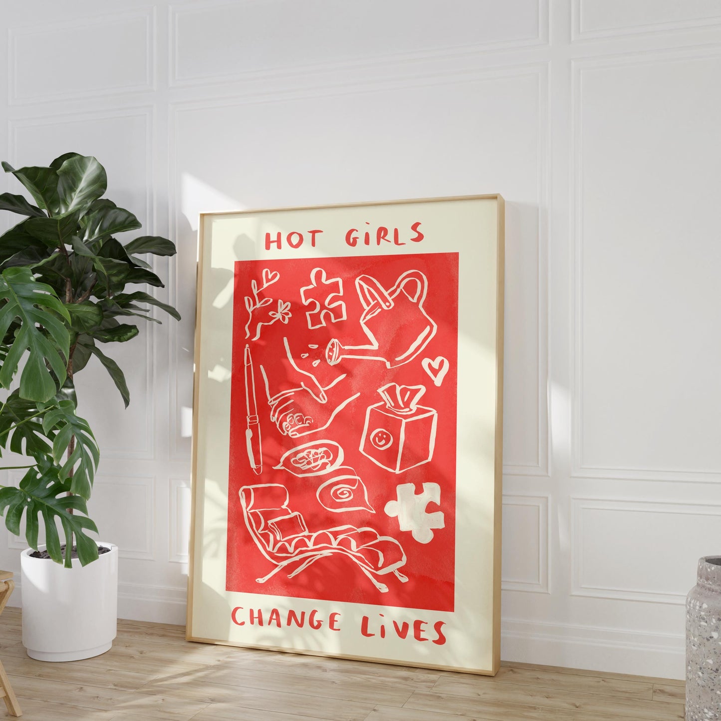 Hot Girls Change Lives - Therapy / Mental Health / Psychologist Print