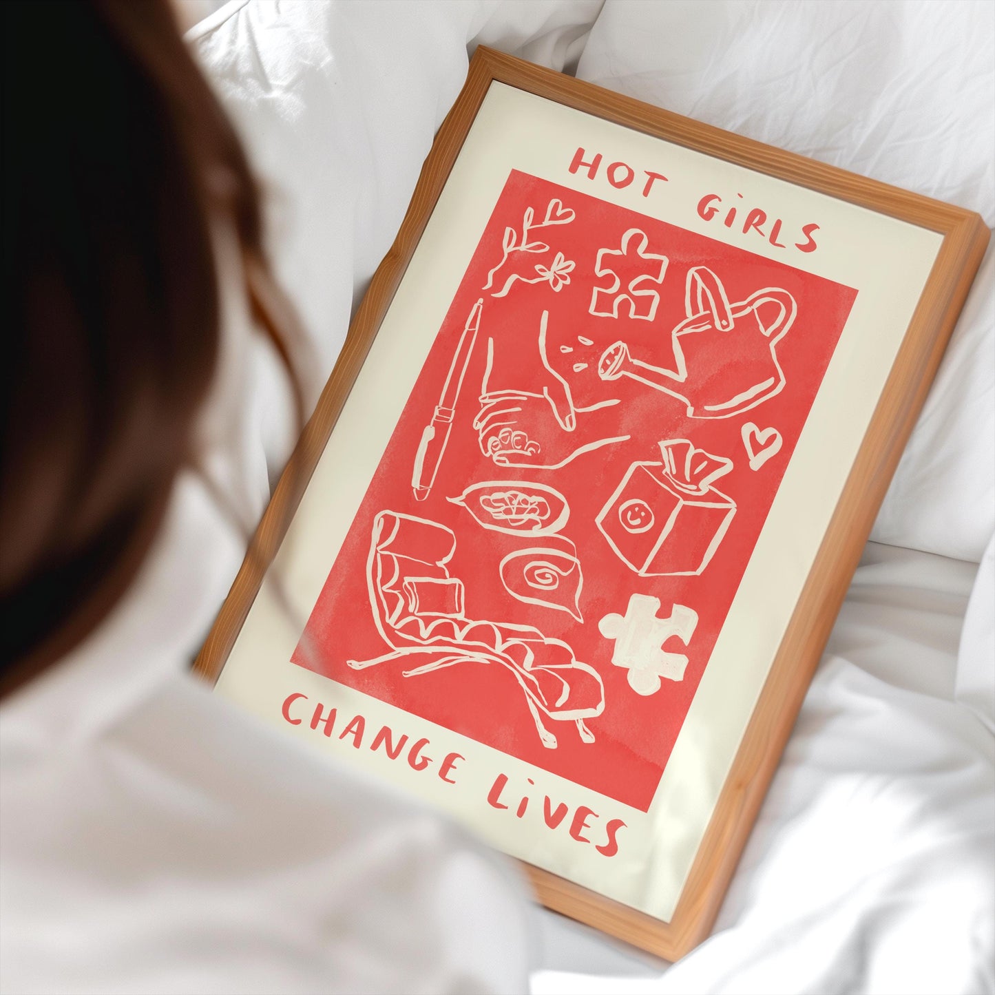 Hot Girls Change Lives - Therapy / Mental Health / Psychologist Print