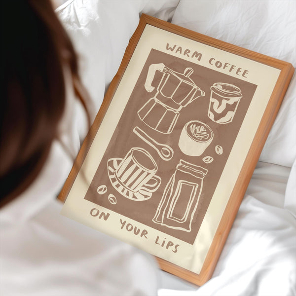 Warm Coffee On Your Lips - Ziggy Alberts Print