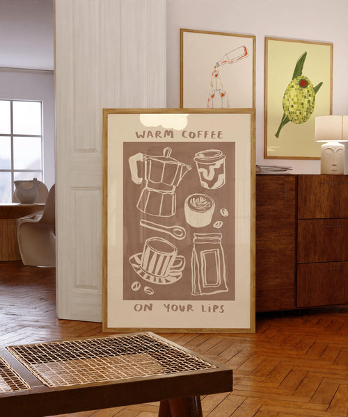 Warm Coffee On Your Lips - Ziggy Alberts Print