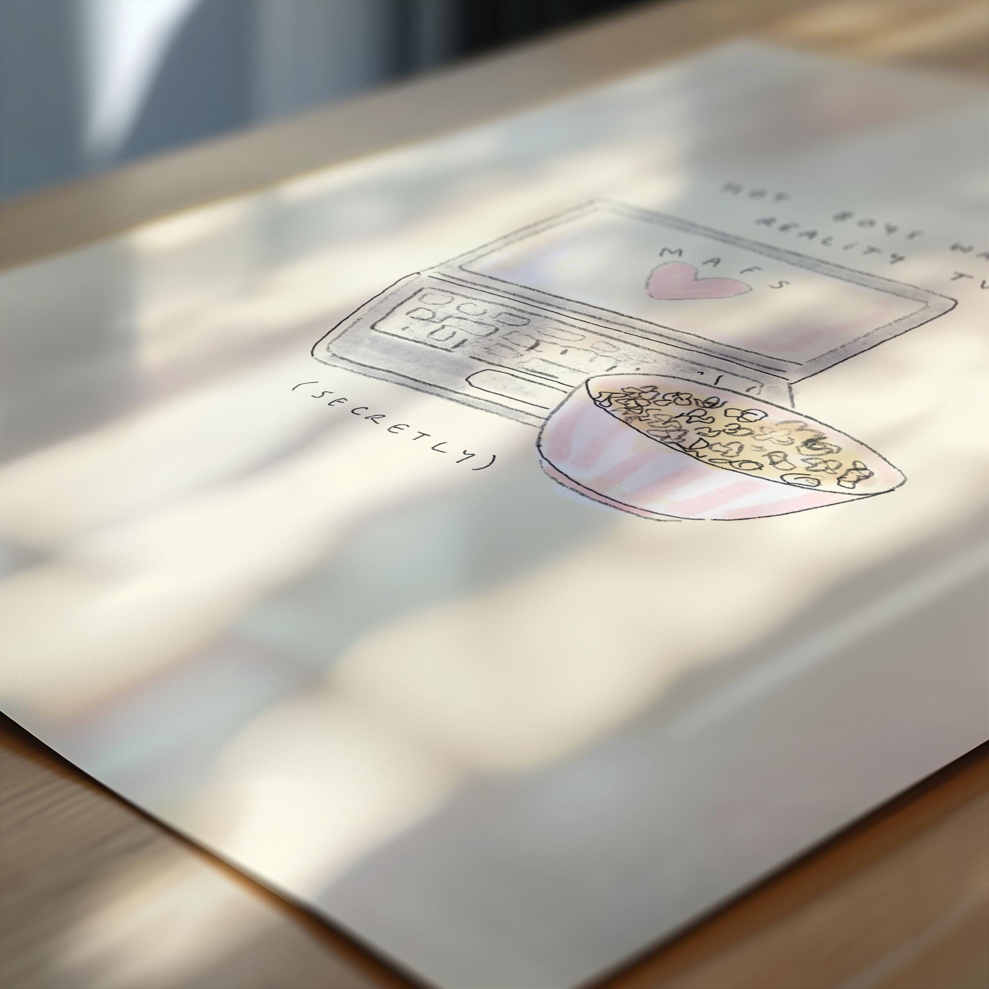 Hot Boys Watch Reality TV Print