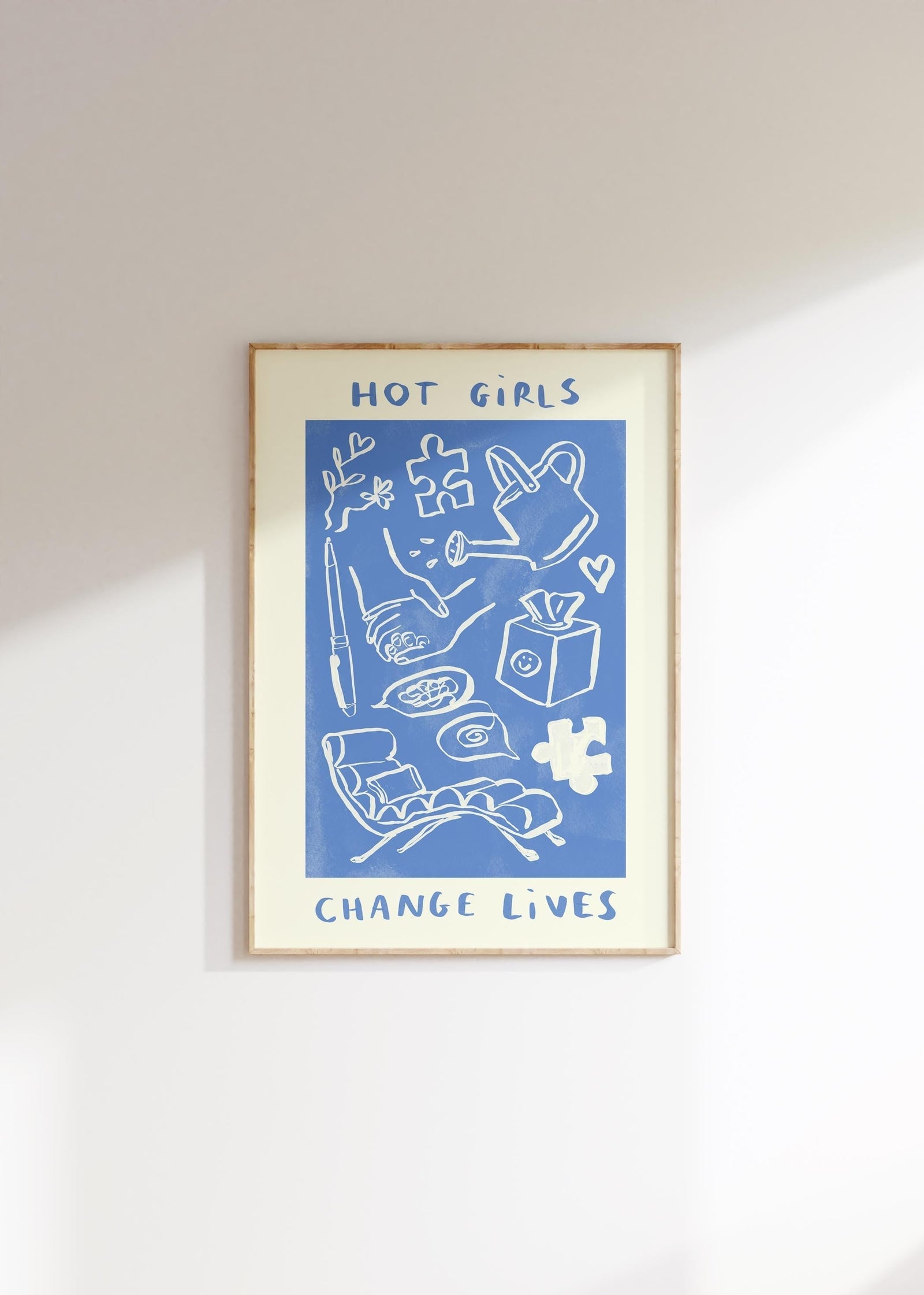 Hot Girls Change Lives - Therapy / Mental Health / Psychologist Print