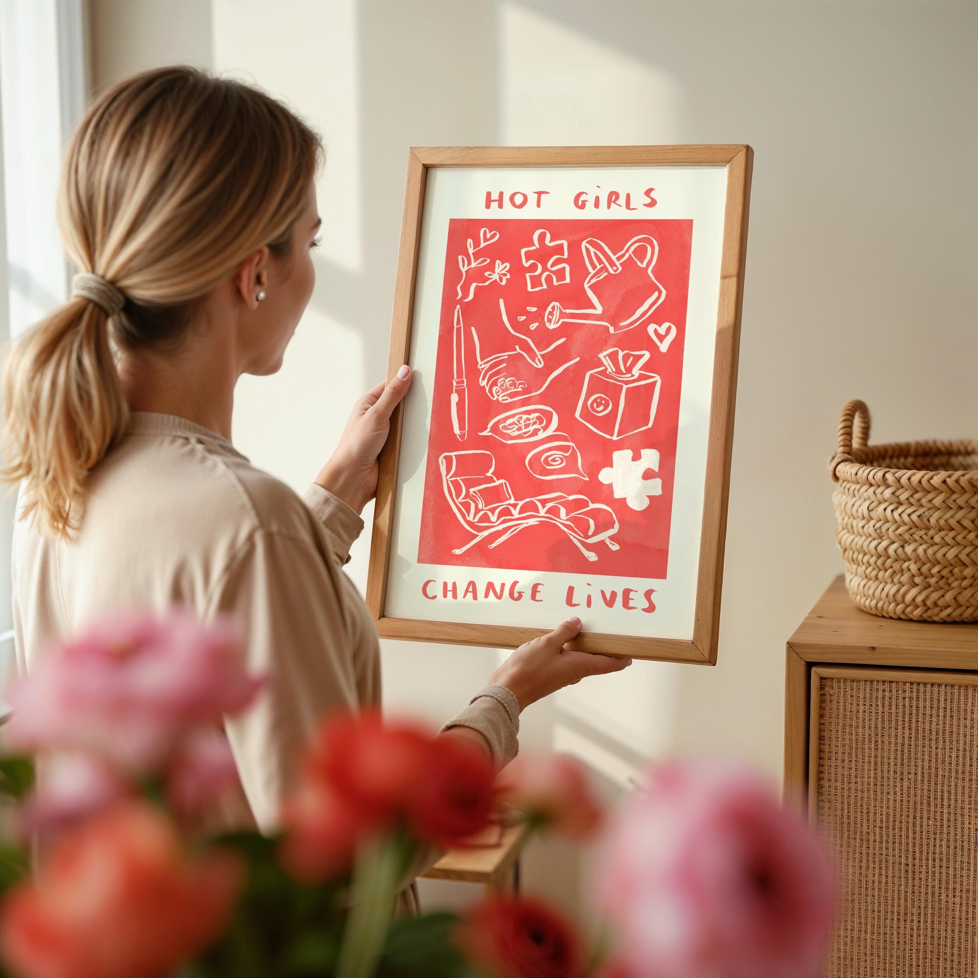 Hot Girls Change Lives - Therapy / Mental Health / Psychologist Print