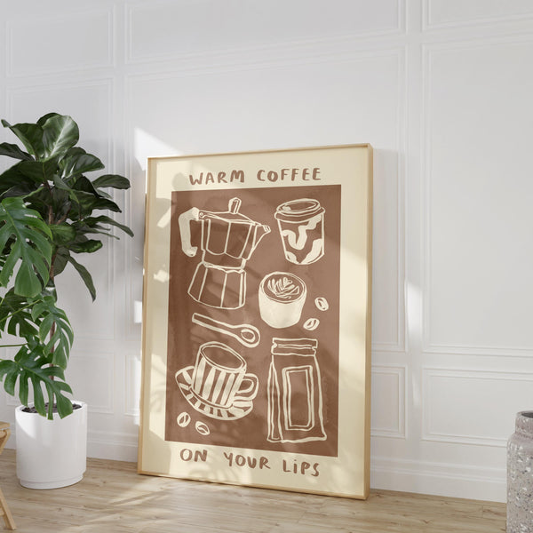 Warm Coffee On Your Lips - Ziggy Alberts Print