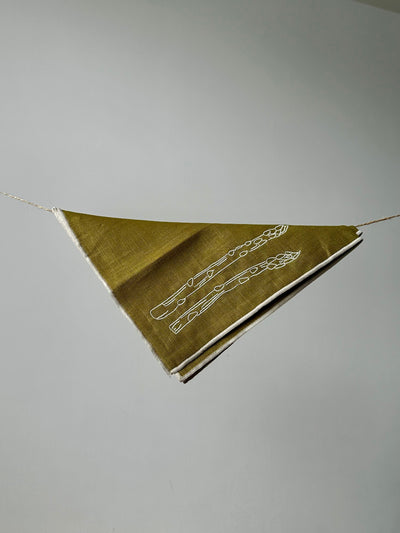 Linen Blend Napkins - Asparagus (set of 2)