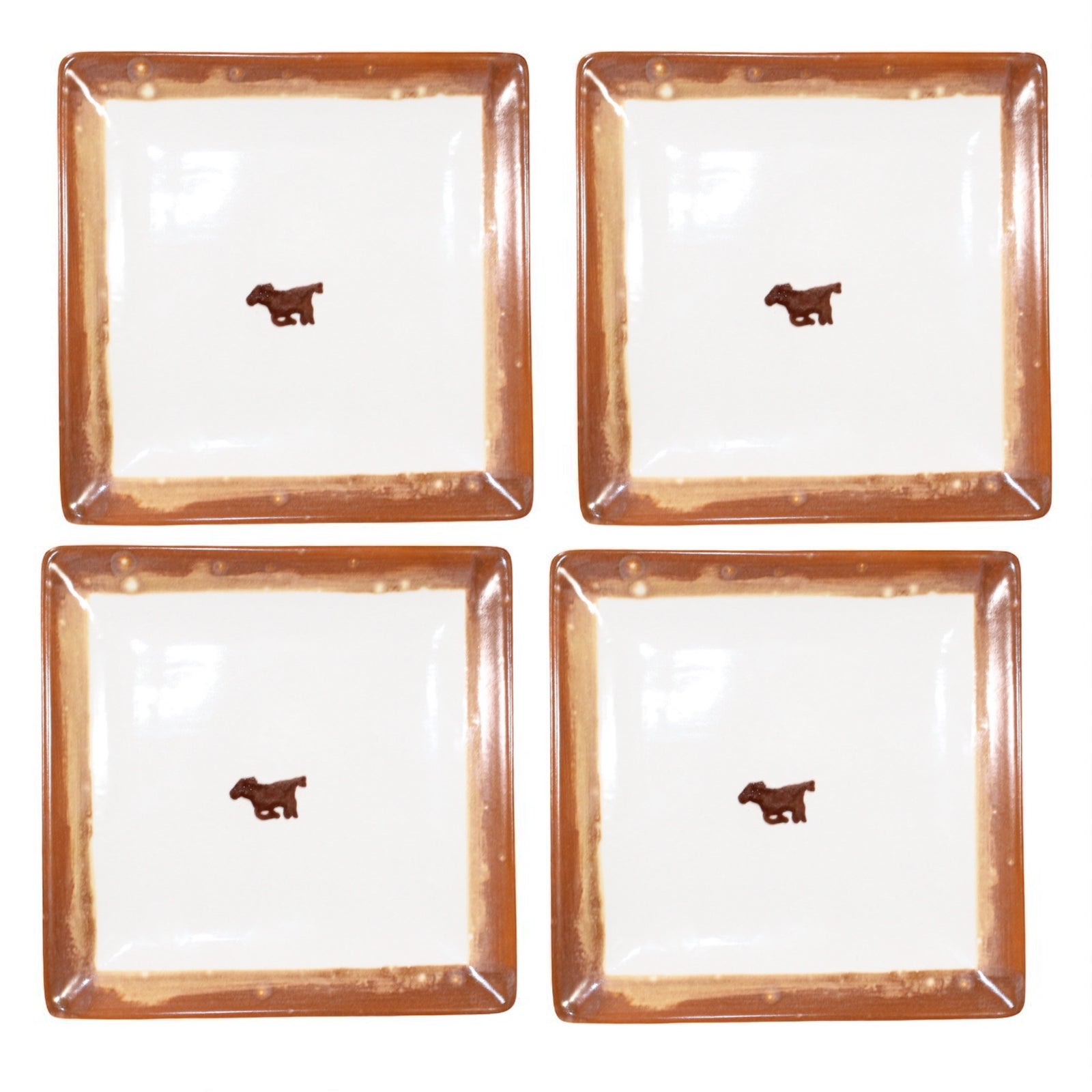 The Wild Horses Collection Dessert Plates/Set of Four