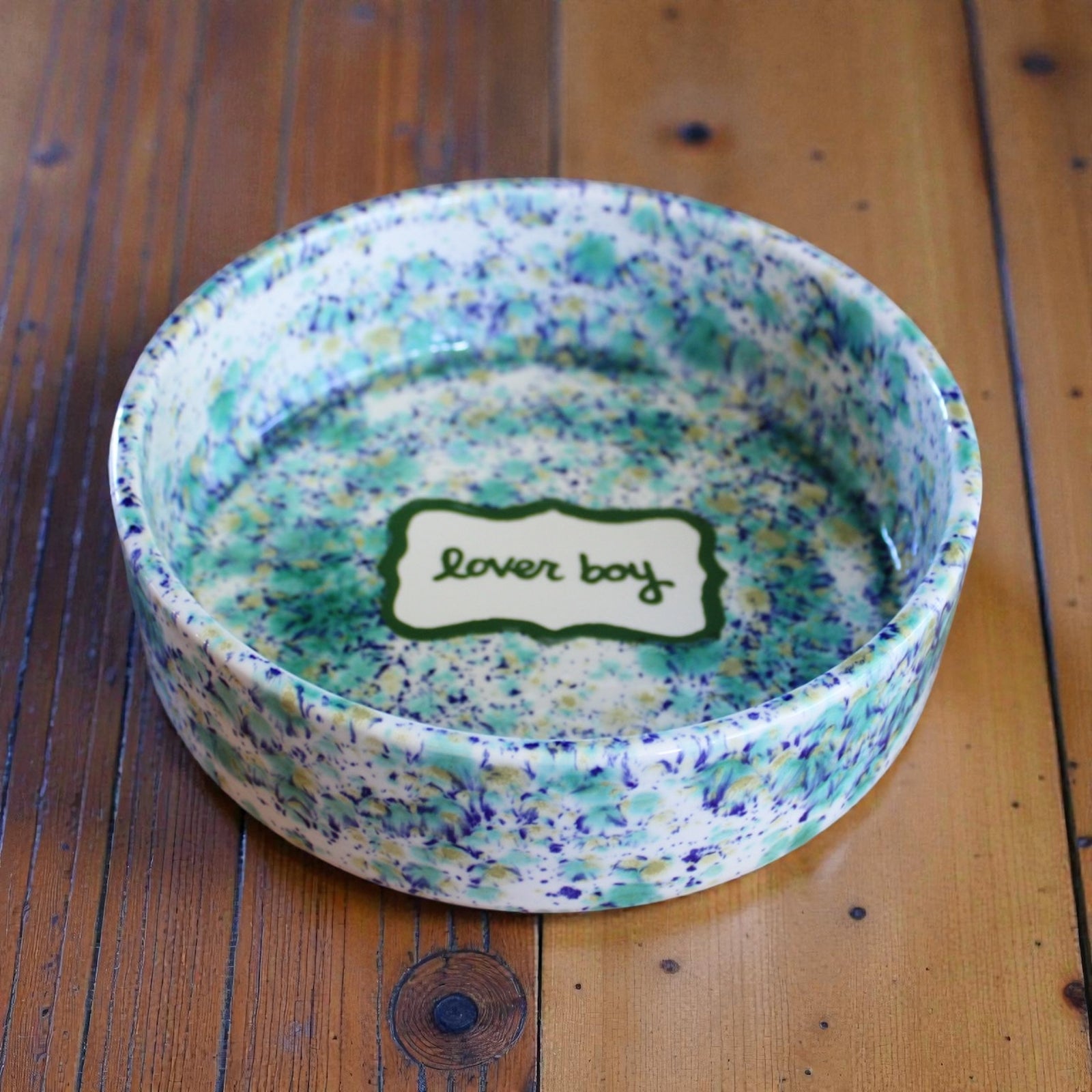Personalised Hand-painted Ceramic Dog Bowl