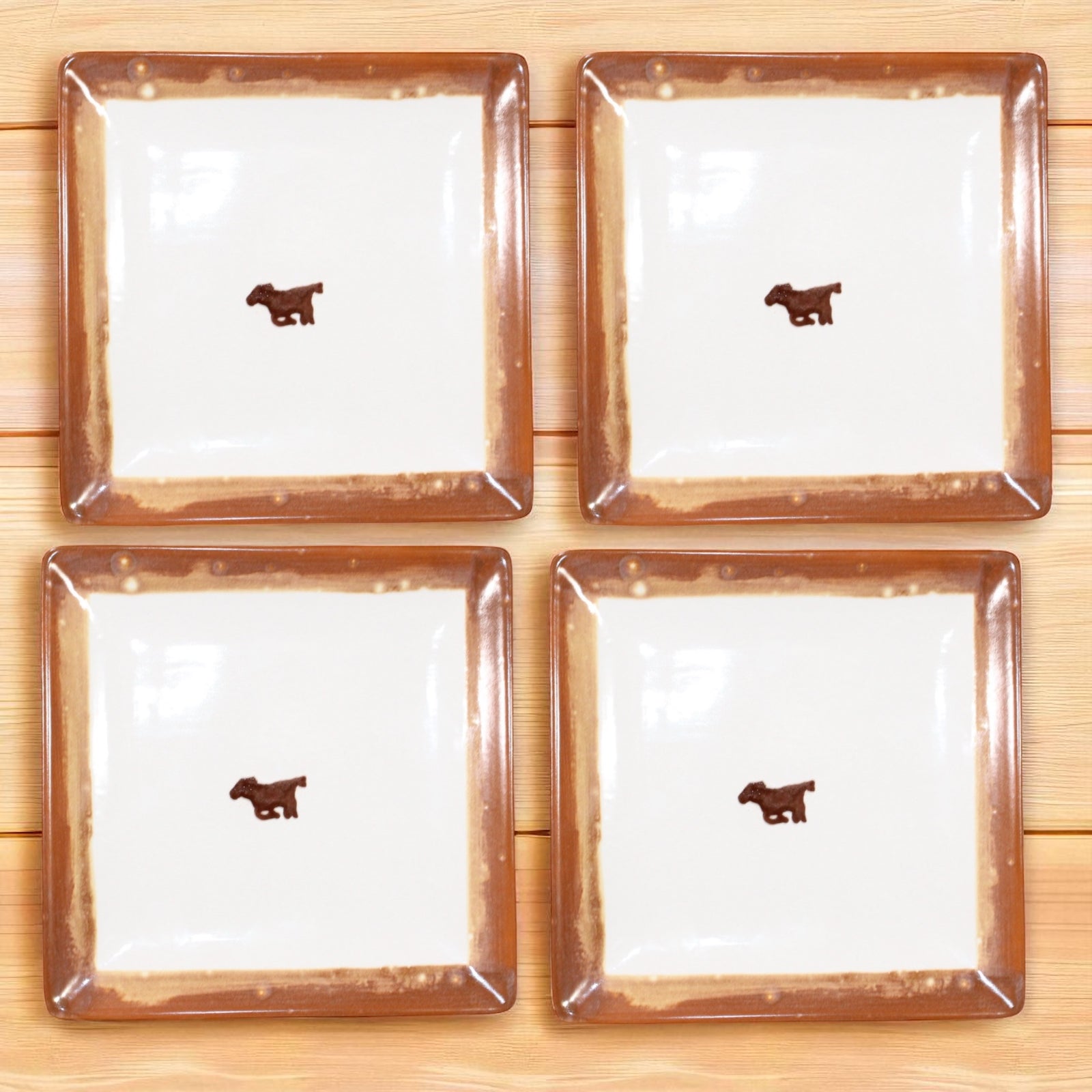 The Wild Horses Collection Dessert Plates/Set of Four