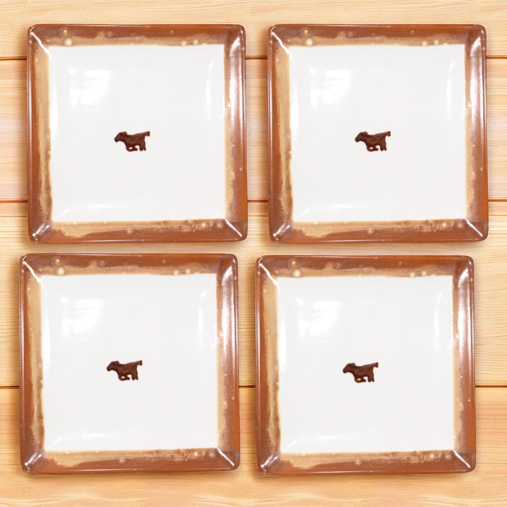 The Wild Horses Collection Dessert Plates/Set of Four