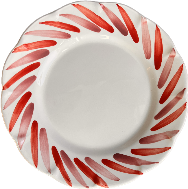 Berlingot Plate, Pink & Red - 25cm