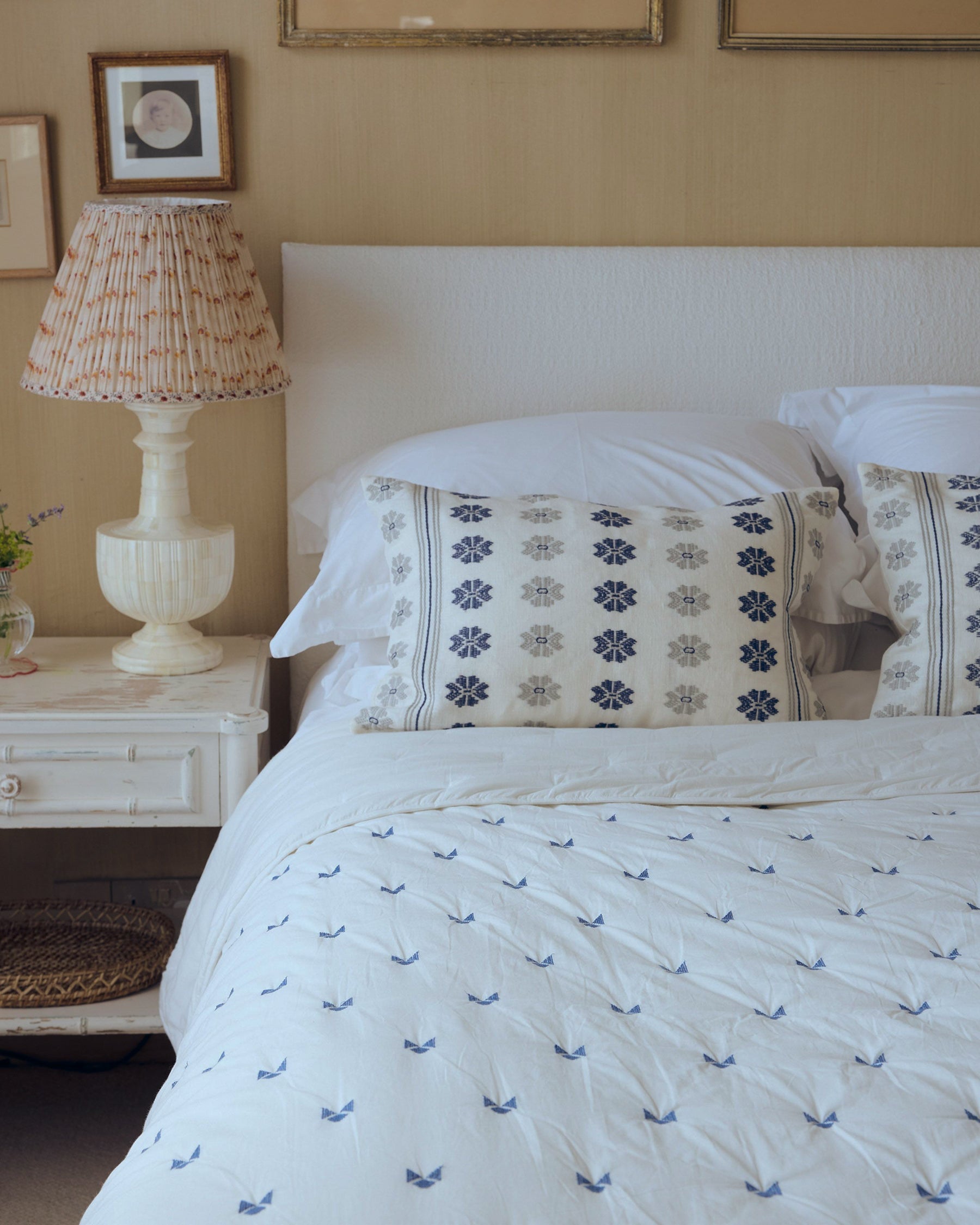 Daphne Embroidered Cushion Cover