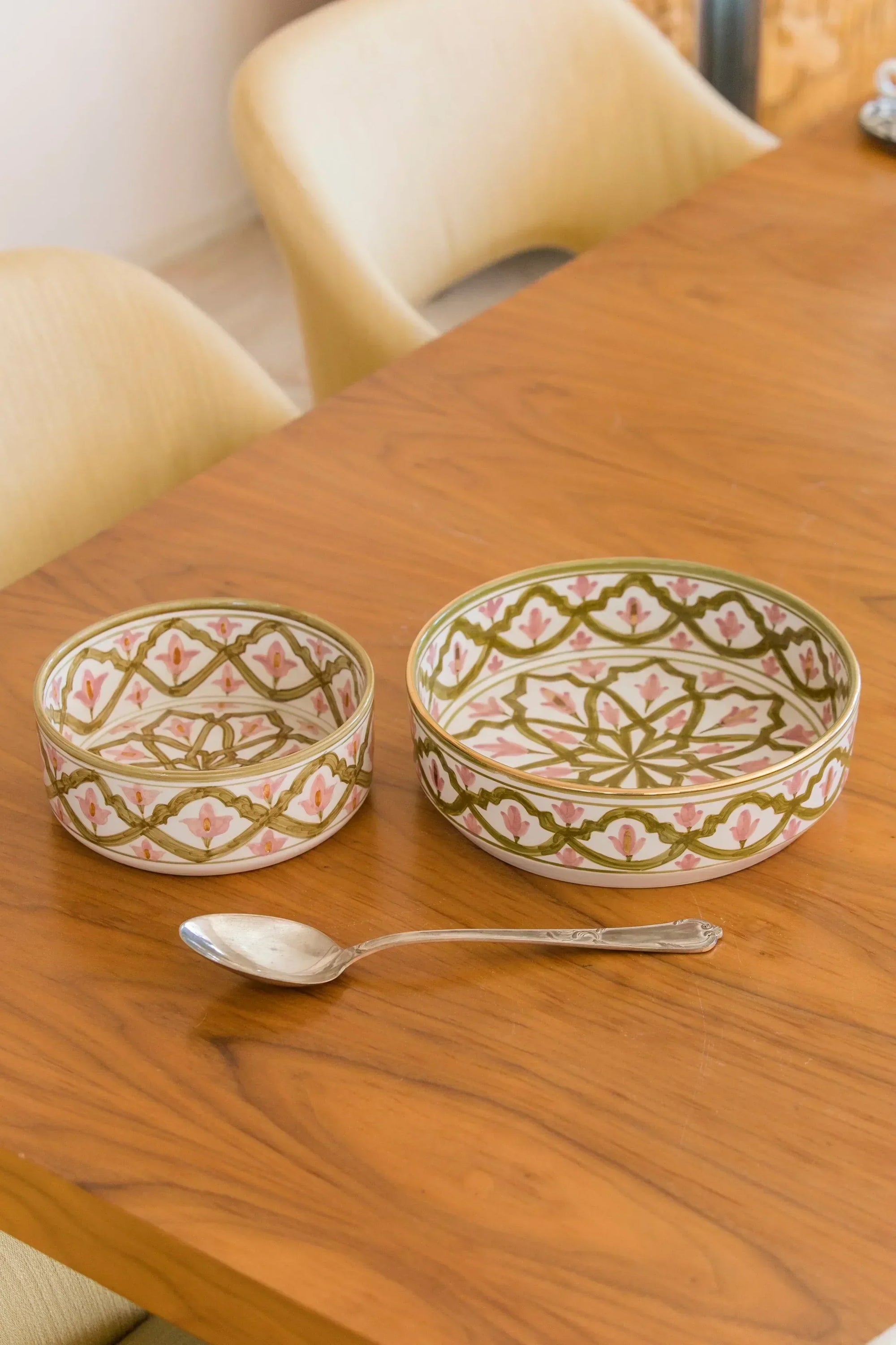 Straight Serving Plate - Khaki Blush Gold