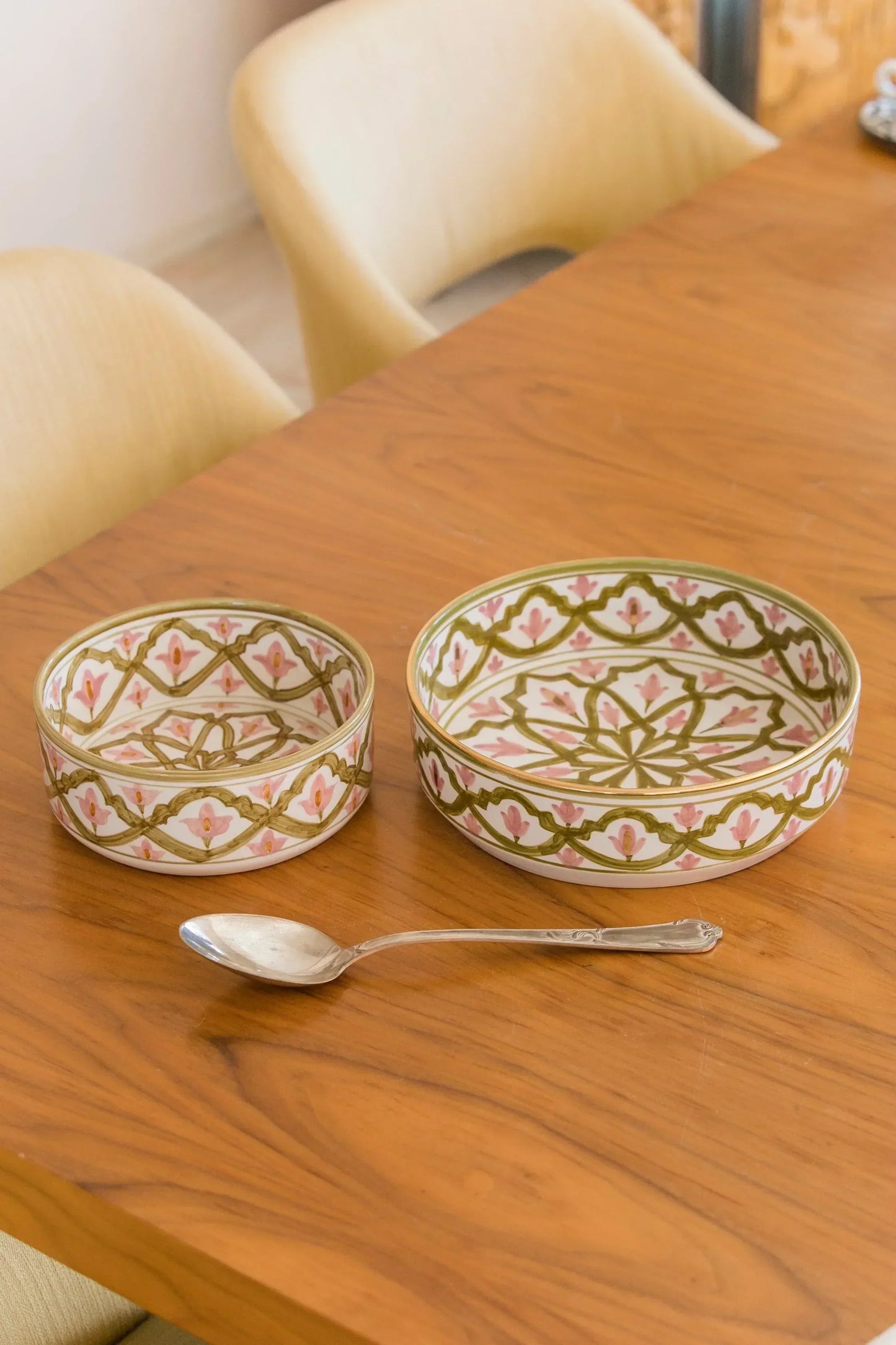 Straight Serving Plate - Khaki Blush Gold