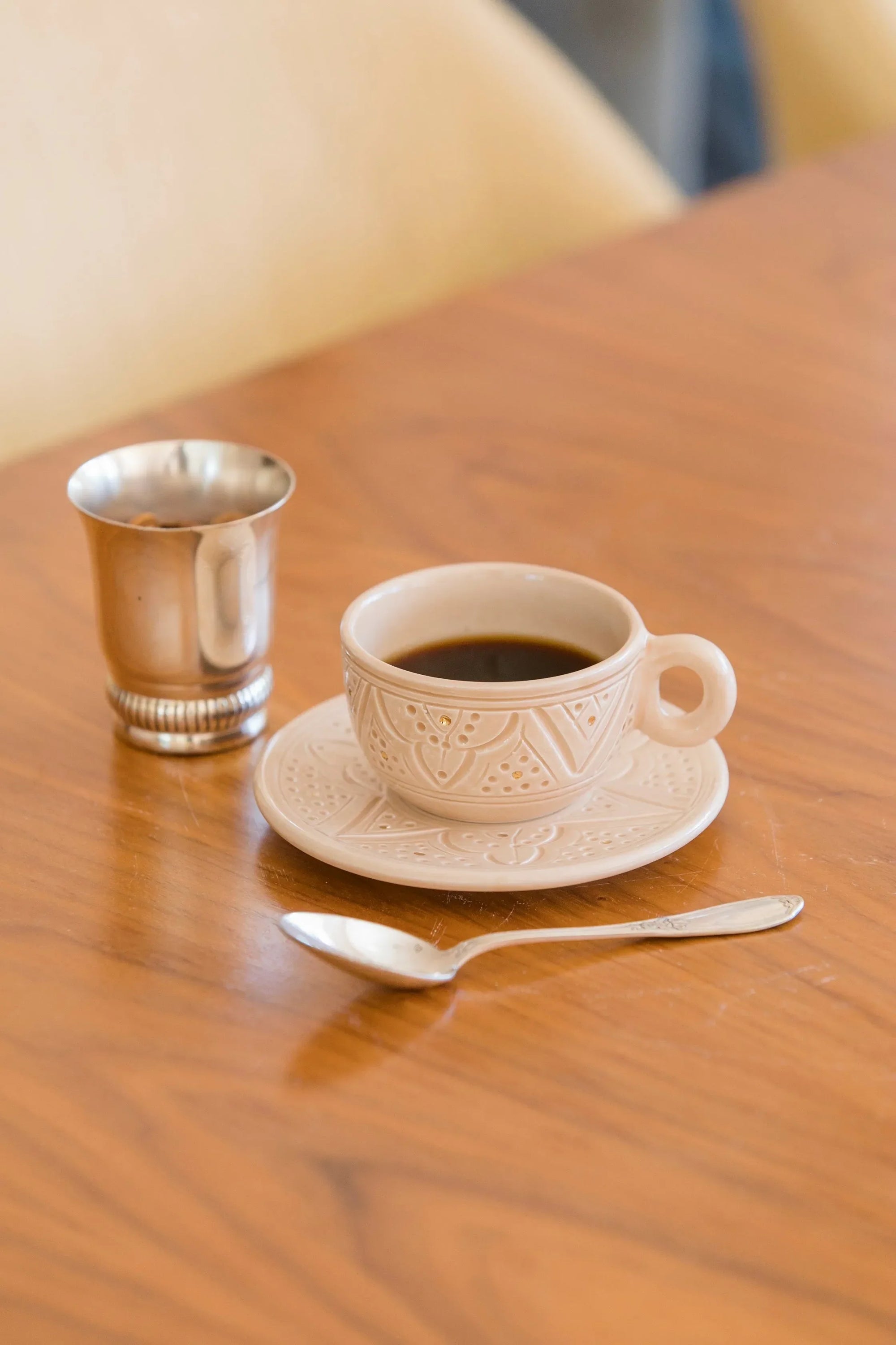 Cup and Saucer - Sahara Gold Imprint