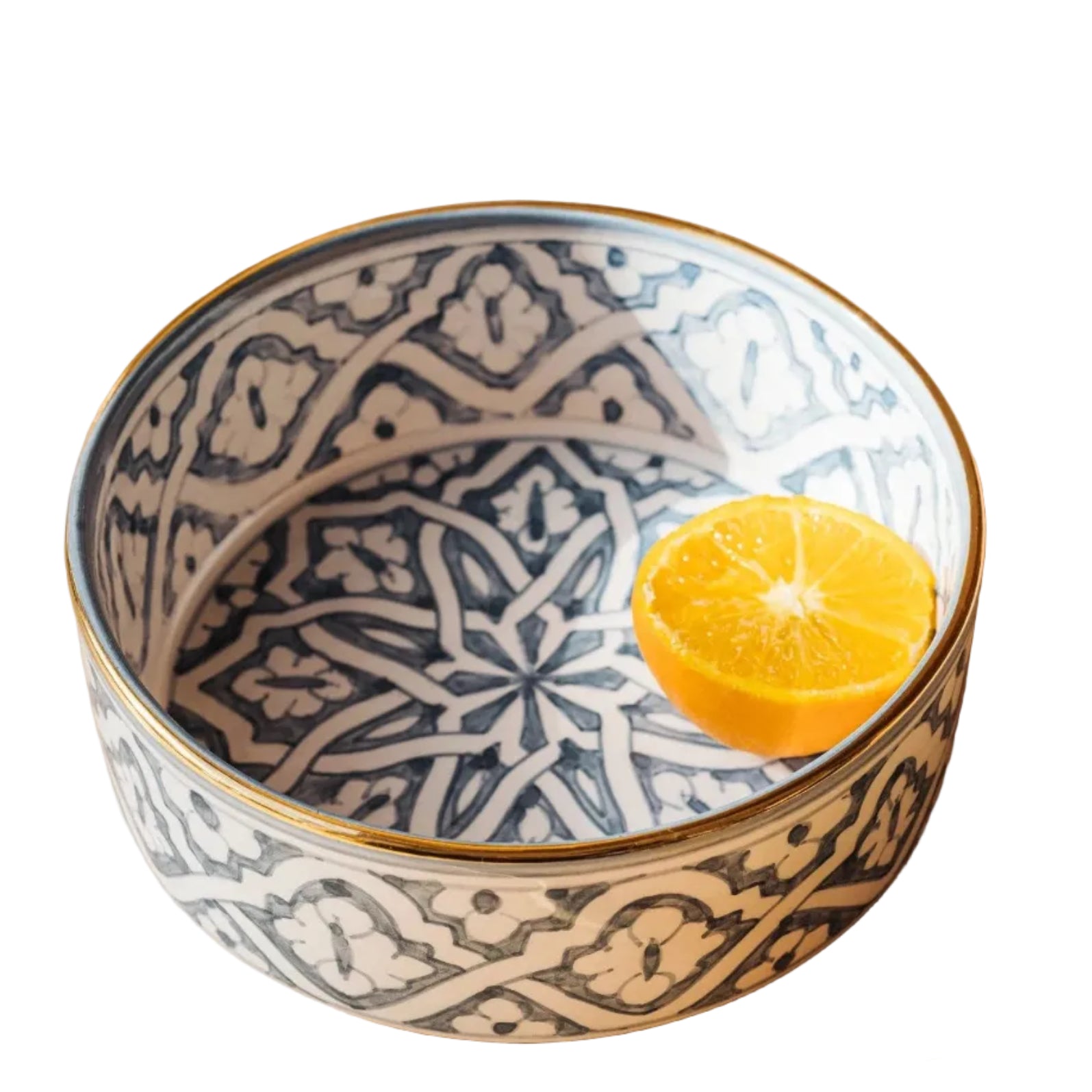 Straight Serving Plate - Fassia Blue Stone Gold