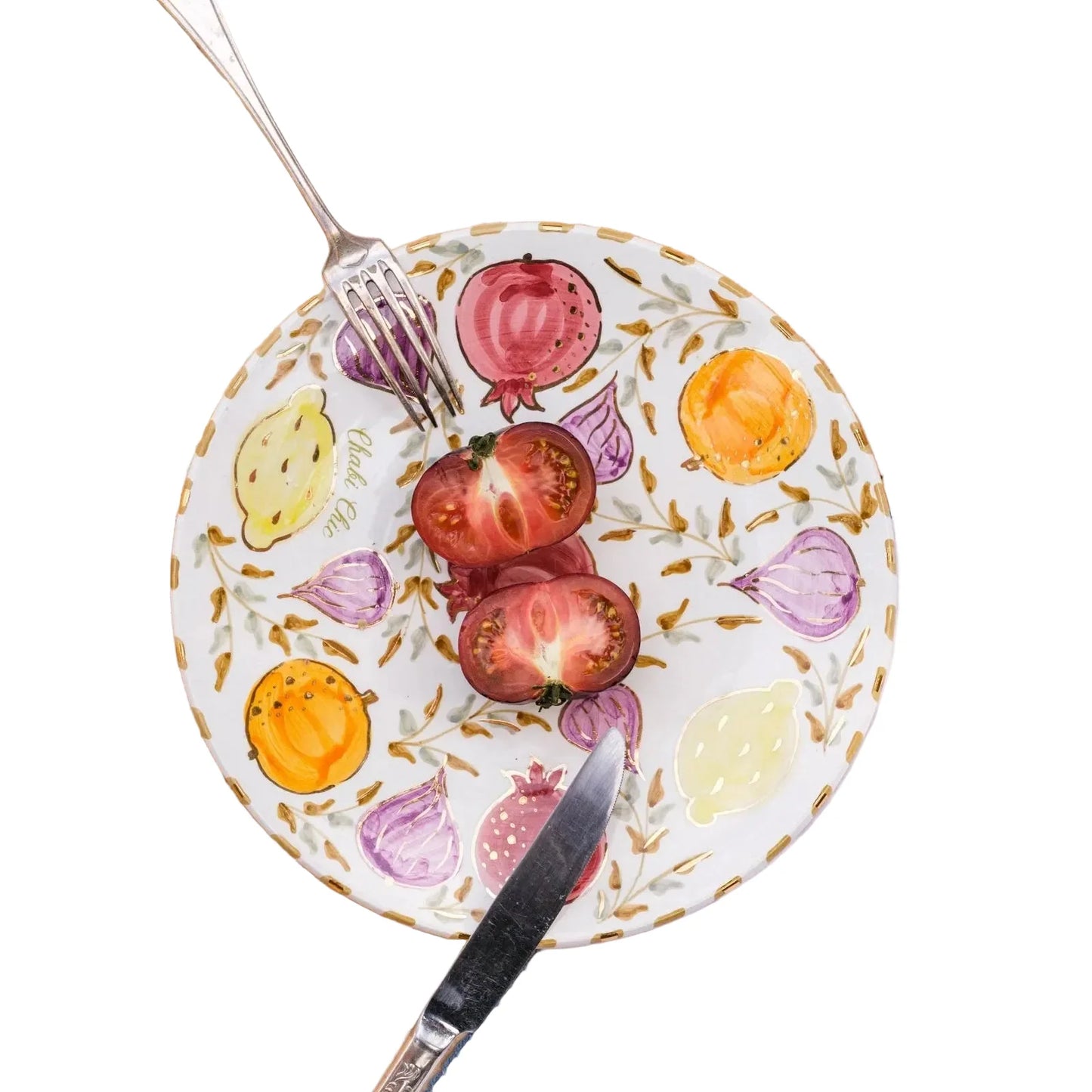 Appetizer Plate - Tutti Frutti Gold
