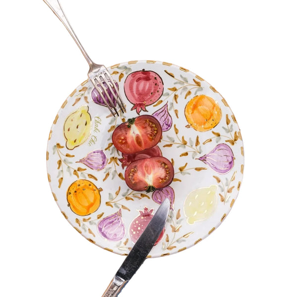 Appetizer Plate - Tutti Frutti Gold