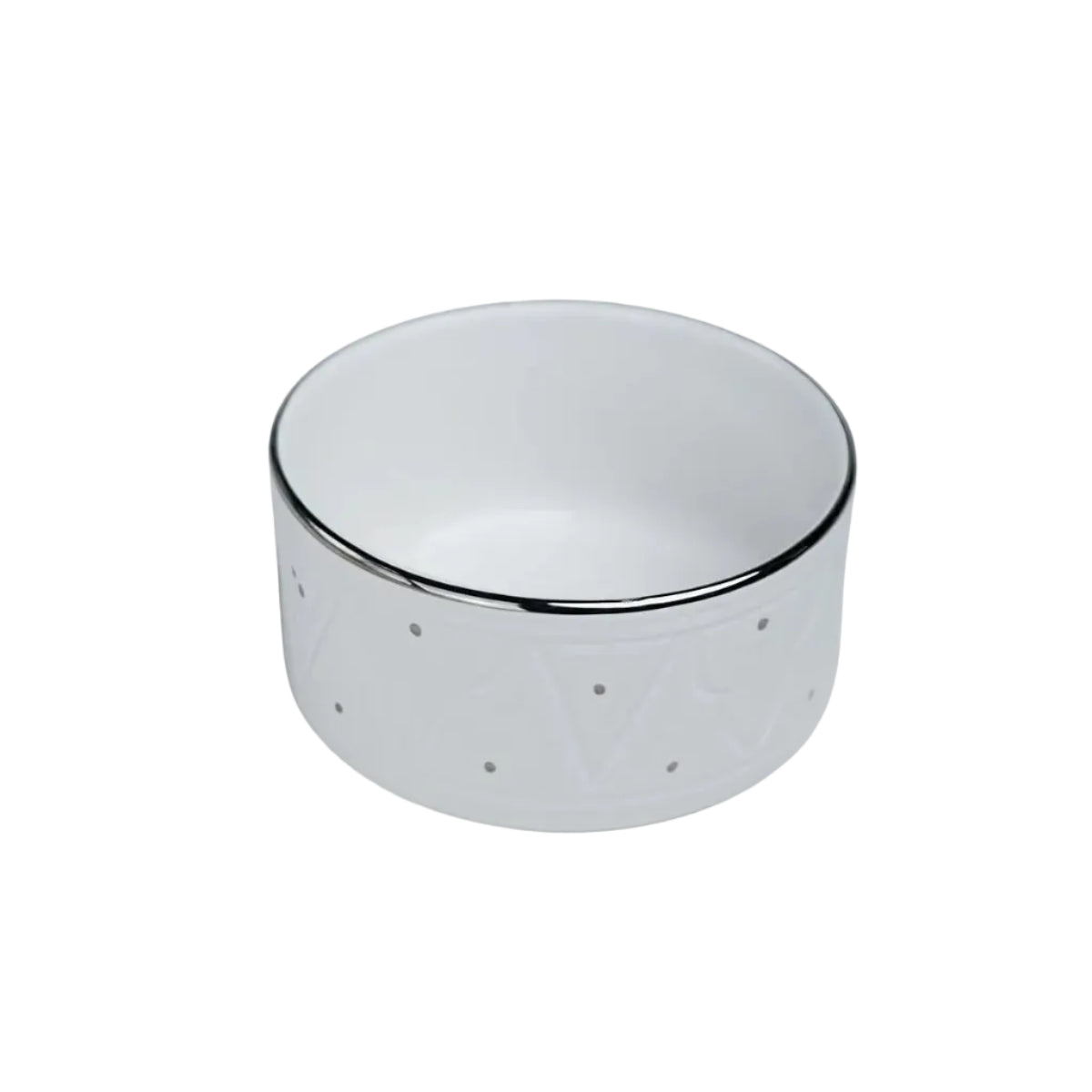 Small Serving Bowl - Silver Noor Imprint
