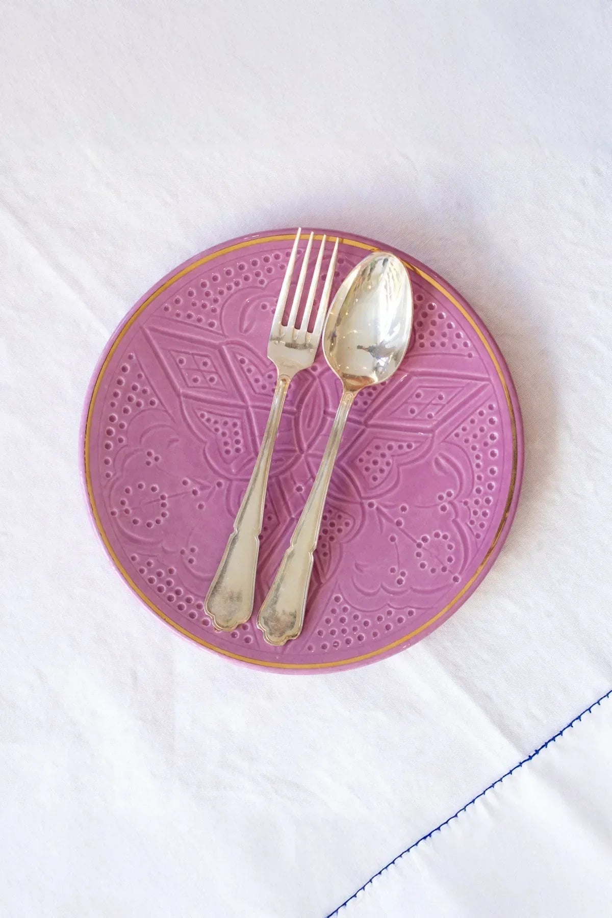 Dinner Plate - Lilac Gold Imprint