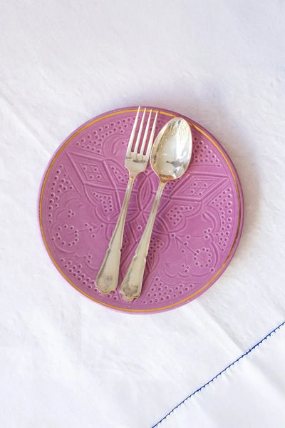 Dinner Plate - Lilac Gold Imprint