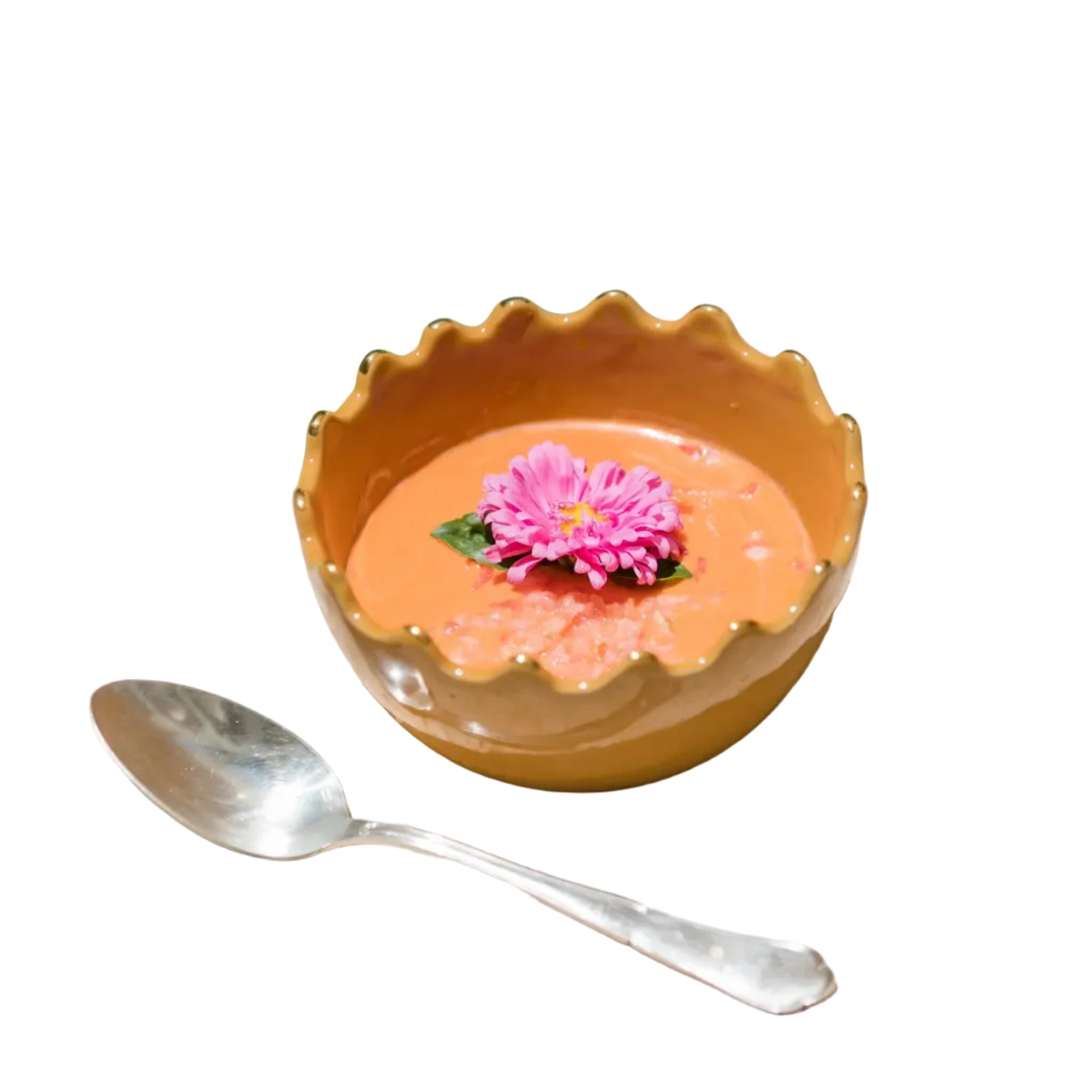 Round Bowl and Salad Bowl - Tazza Curry Gold
