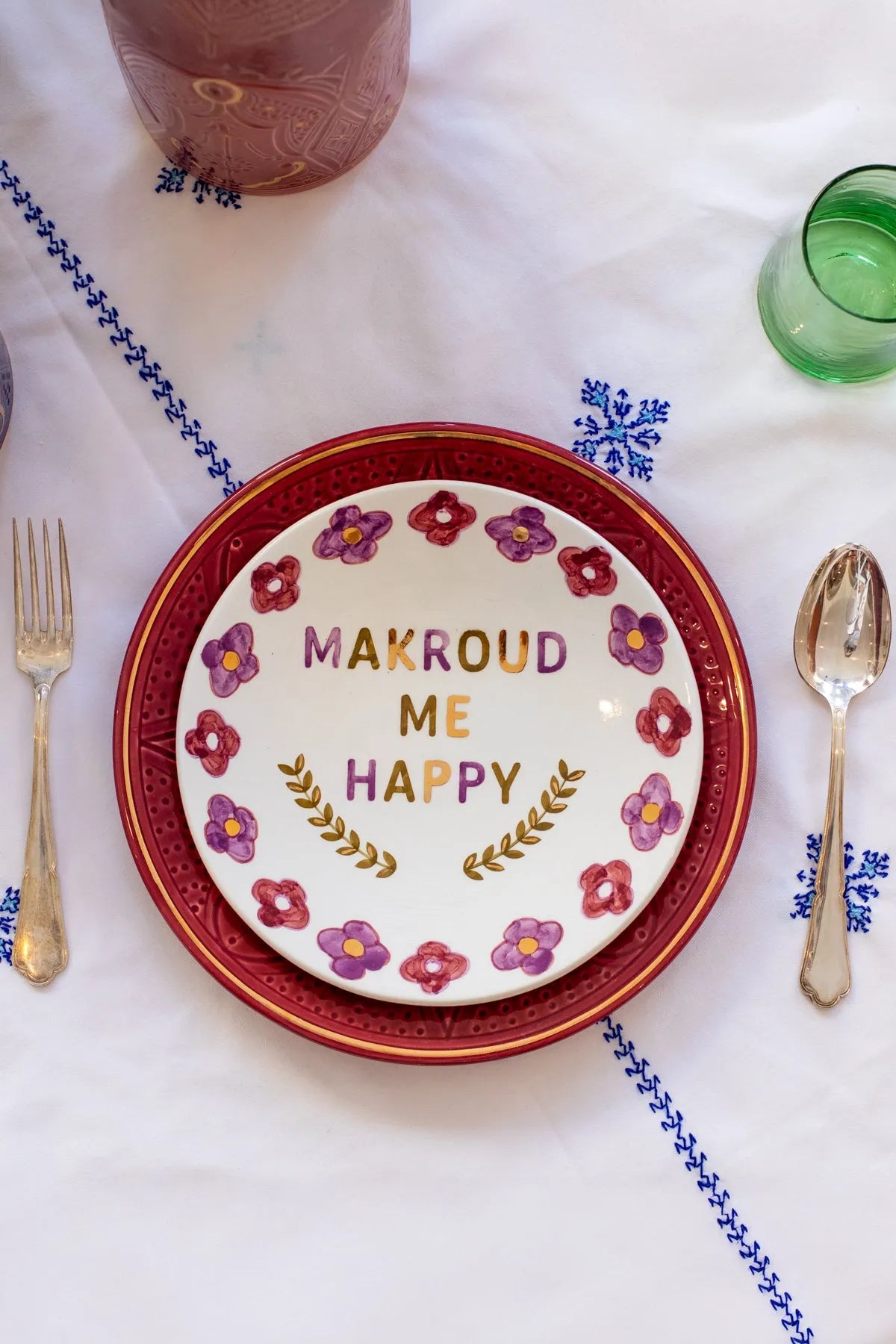 “Makroudh Make Me Happy” Plate