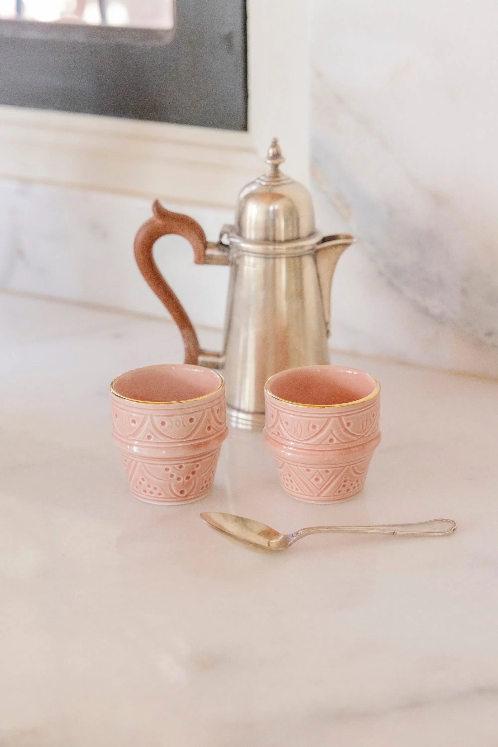 Small Coffee Cup - Blush Gold Imprint
