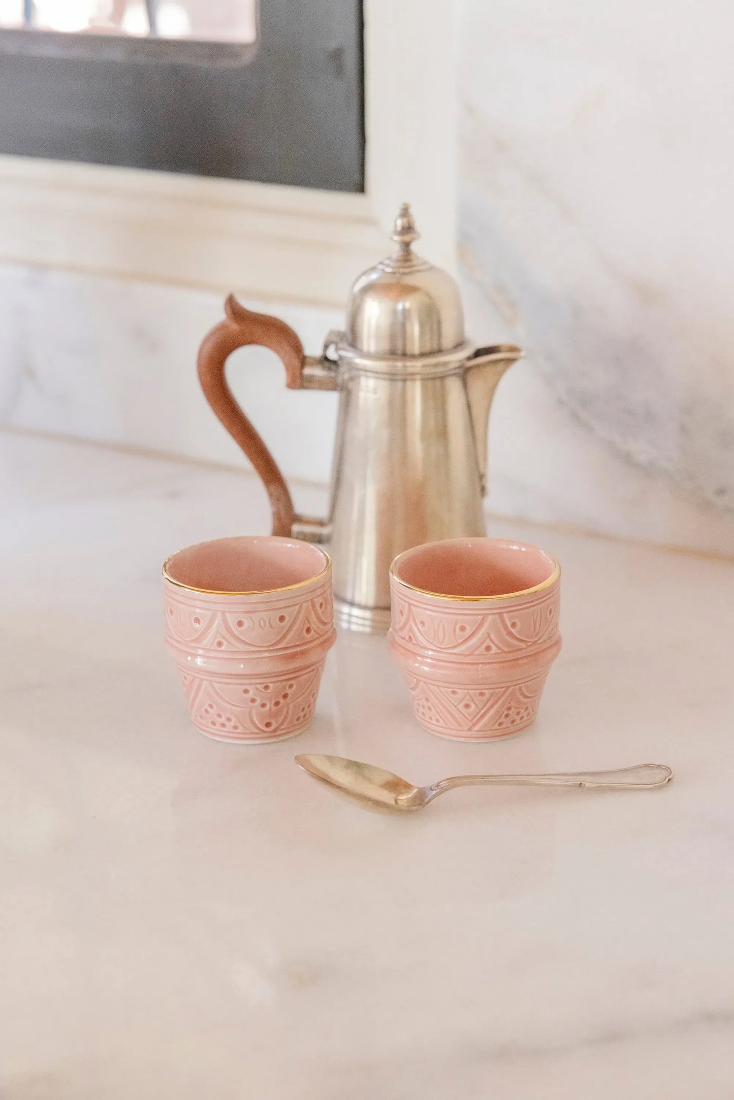 Small Coffee Cup - Blush Gold Imprint