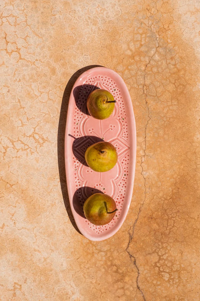 Small Oval Tray - Blush Gold Imprint