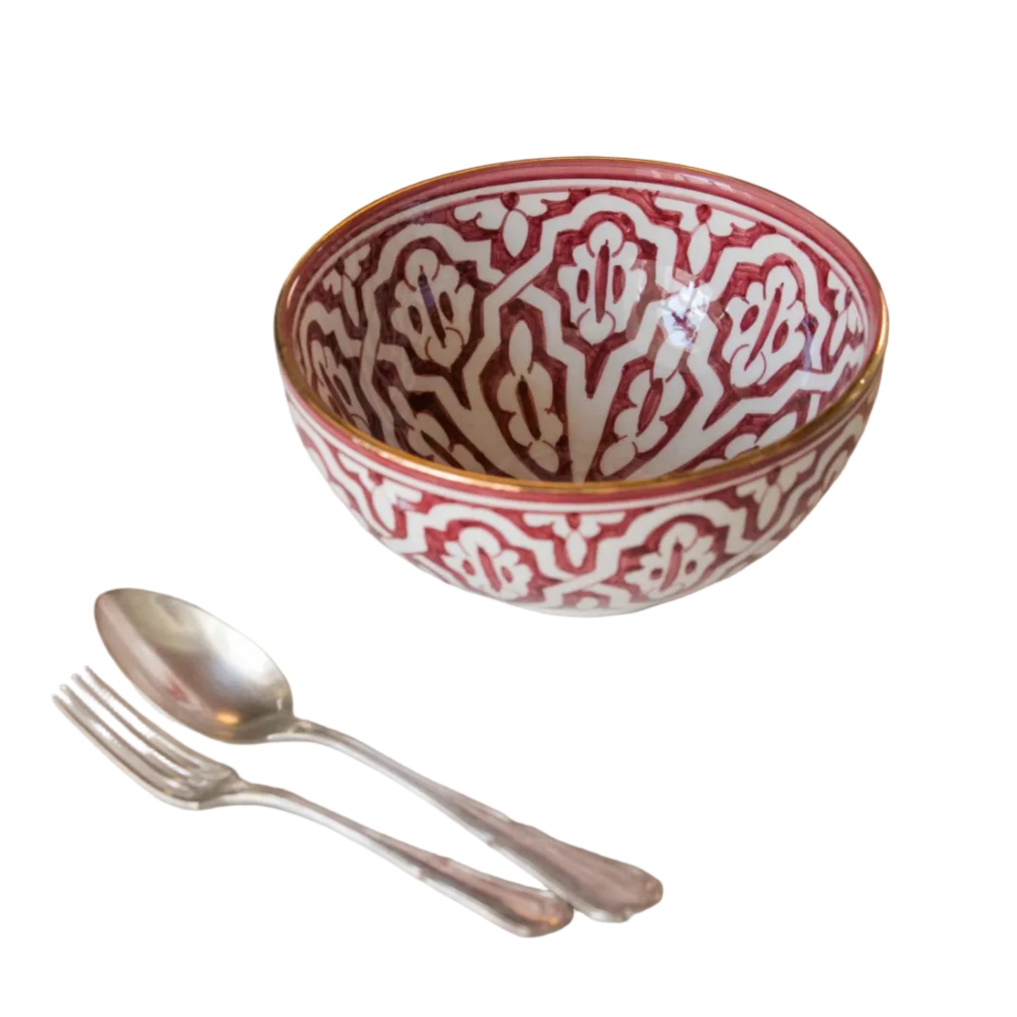 Round Bowl and Salad Bowl - Fassia Aubergine Gold