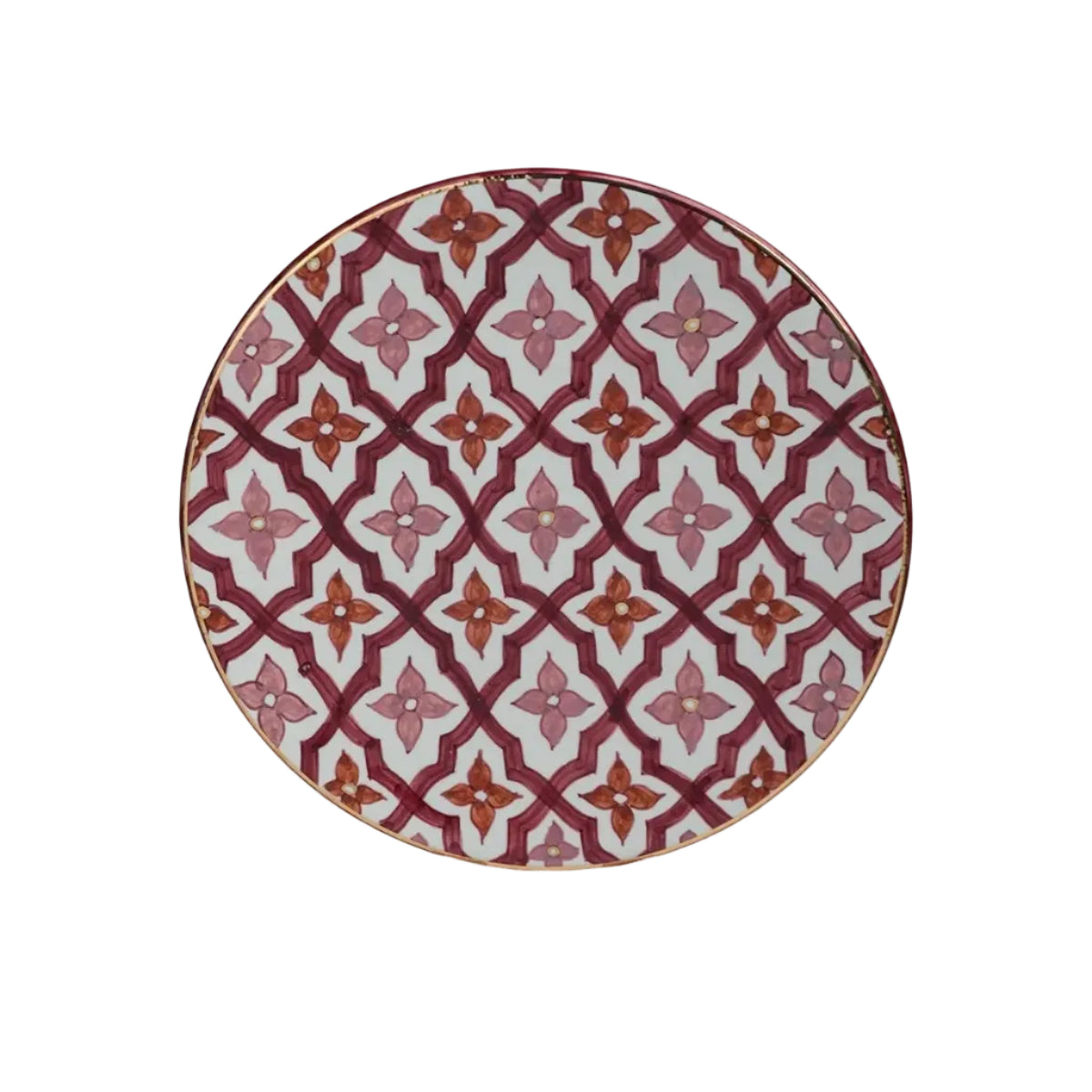 Large Dinner Plate - 70's Gold