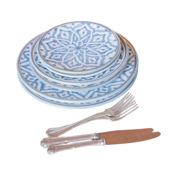 Dinner Plate - Fassia Blue Stone Gold