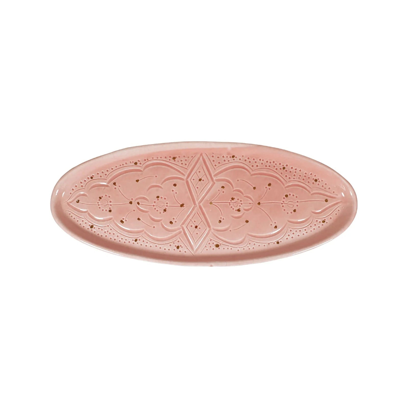 Small Oval Tray - Blush Gold Imprint