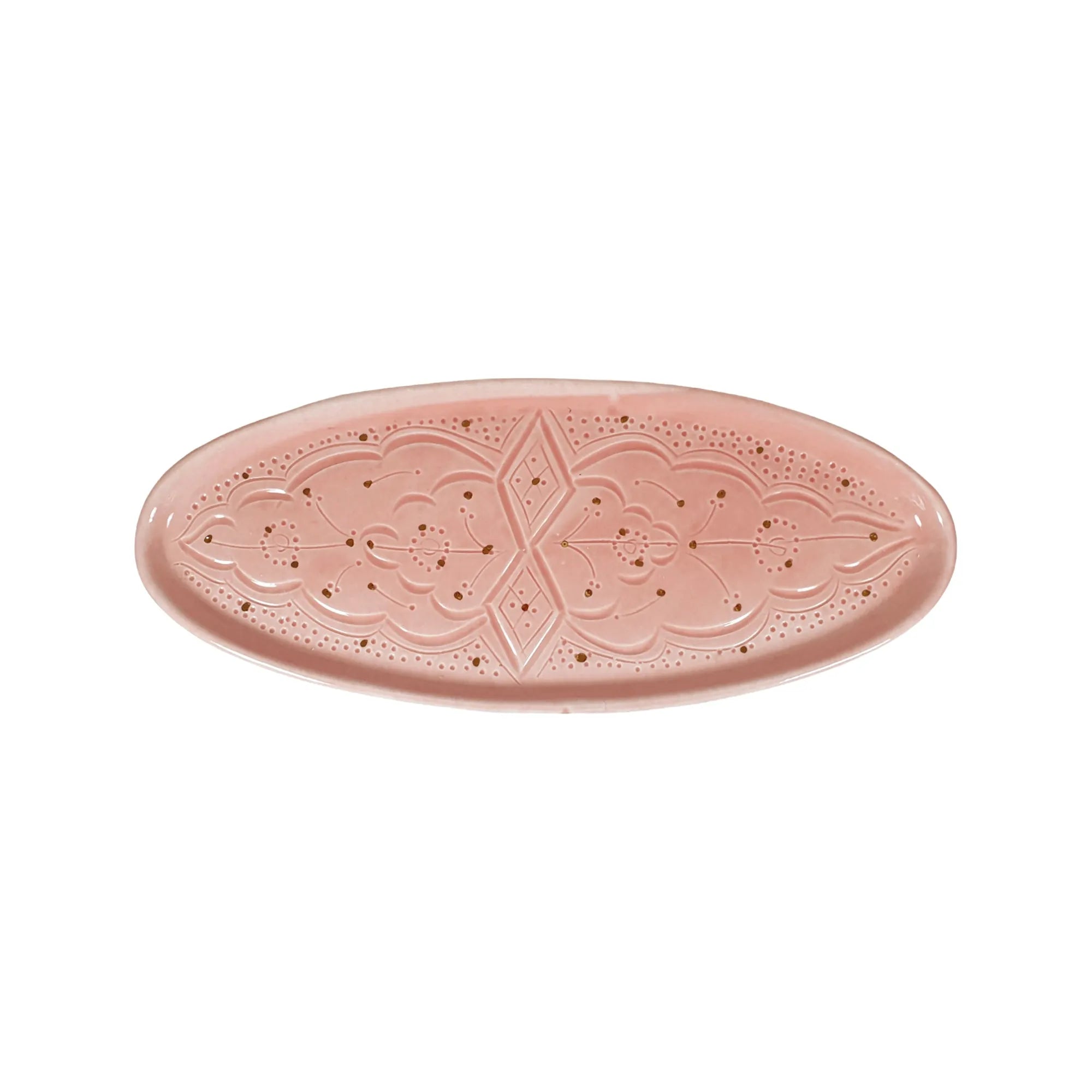 Small Oval Tray - Blush Gold Imprint