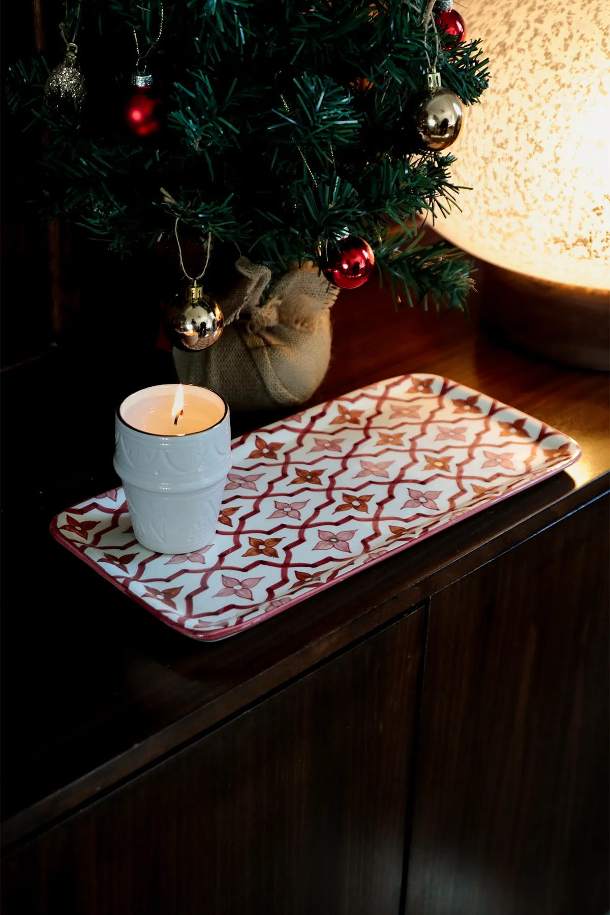 Long Rectangular Tray - 70's Gold