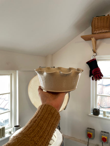 Frilly Dog Bowl