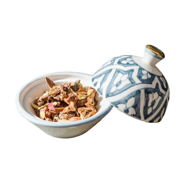 Sugar Bowl - Fassia Blue Stone Gold