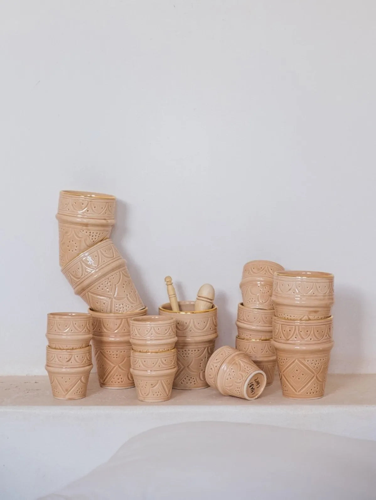 Large Cup - Sahara Gold Imprint