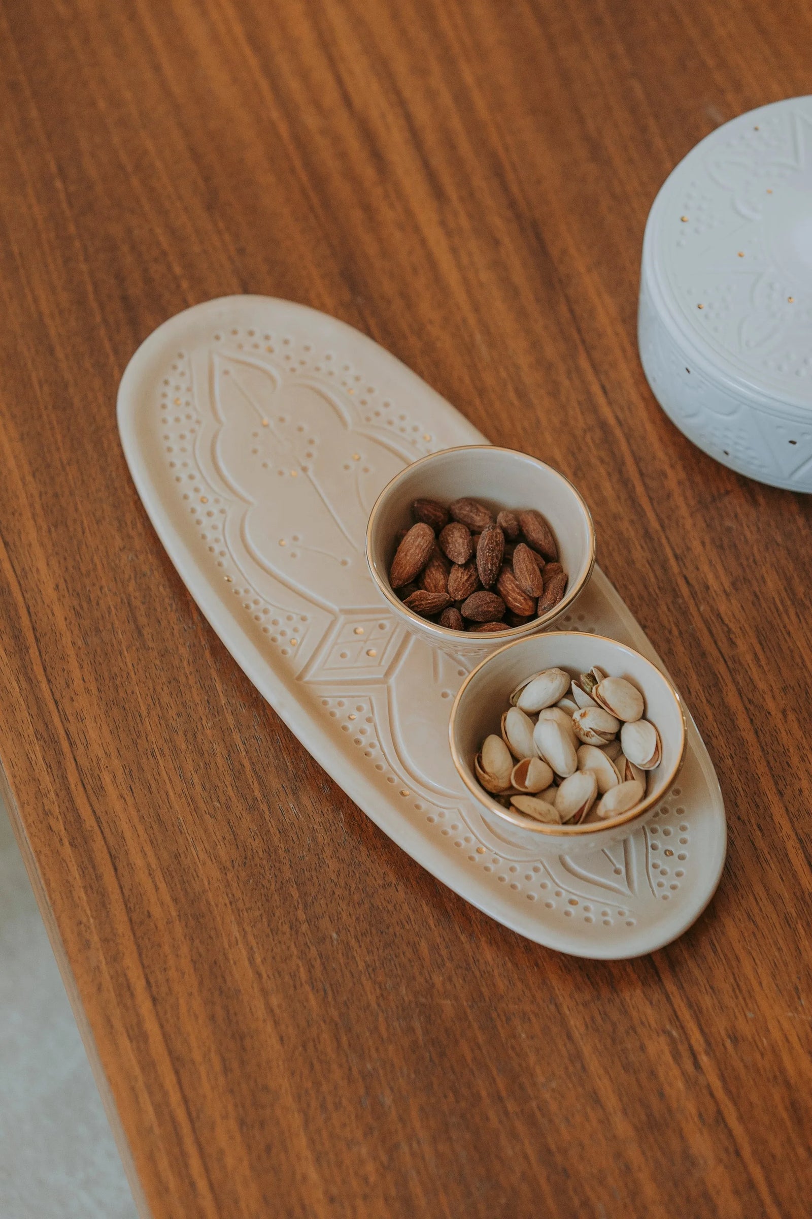 Oval Tray - Sahara Gold Imprint