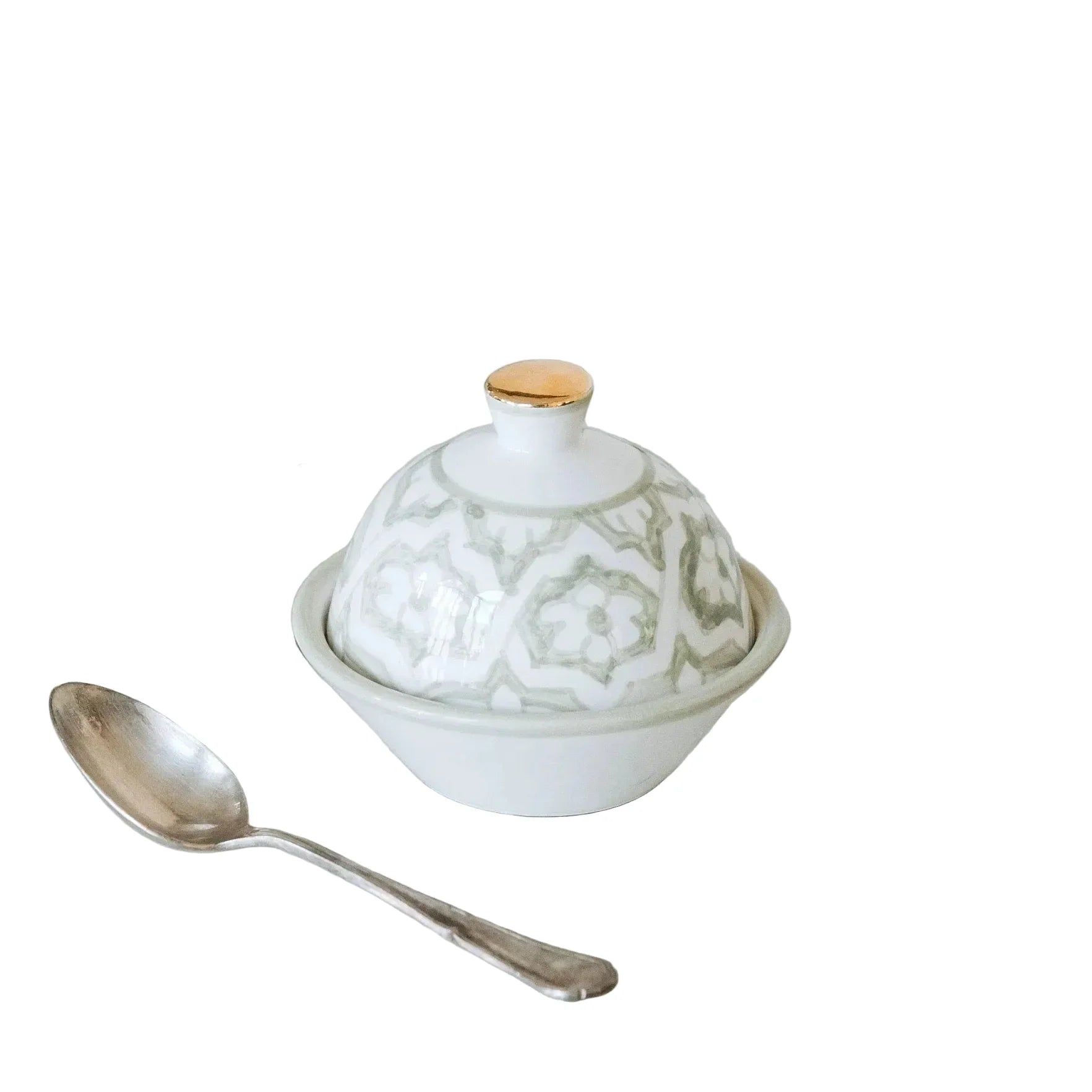 Sugar Bowl - Fassia Mint Gold