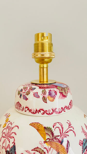 Antique Mason's Fruit Basket Lamp