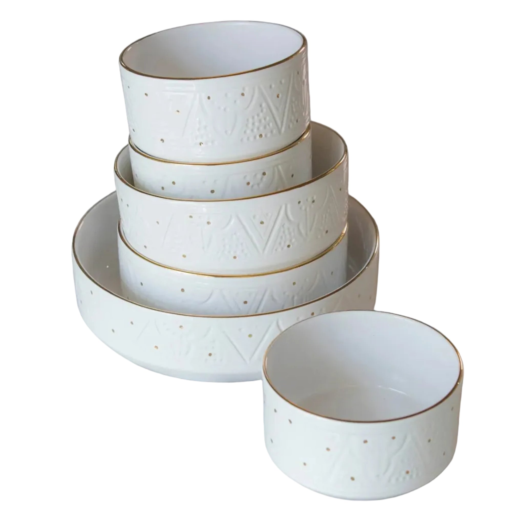 Straight Serving Plate - White Gold Imprint