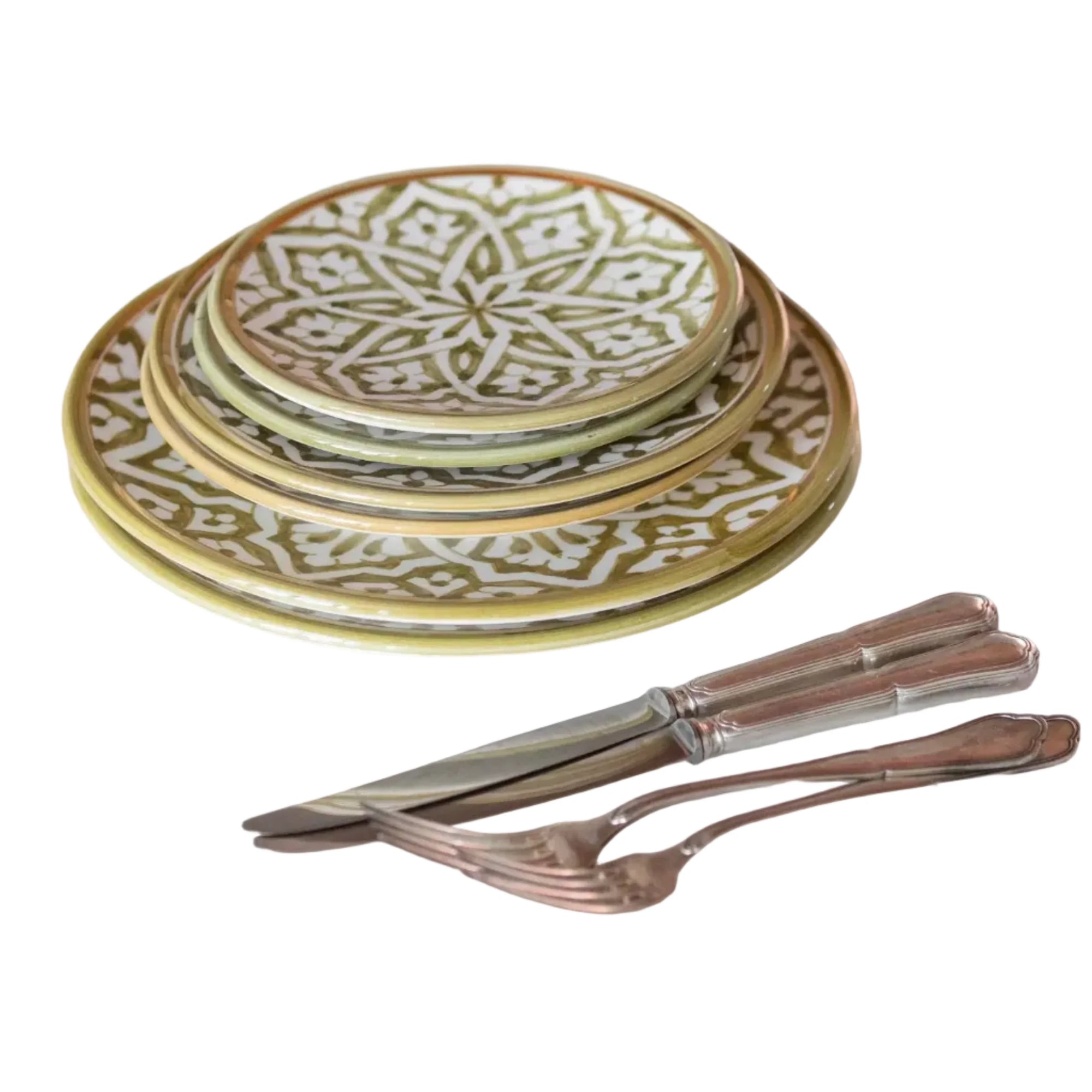 Dinner Plate - Fassia Khaki Gold