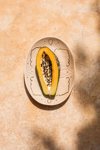 Large Oval Plate - Sahara Gold Imprint