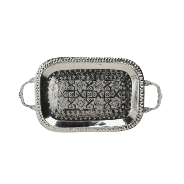 Traditional Handled Tray - Chabi Chic Vintage