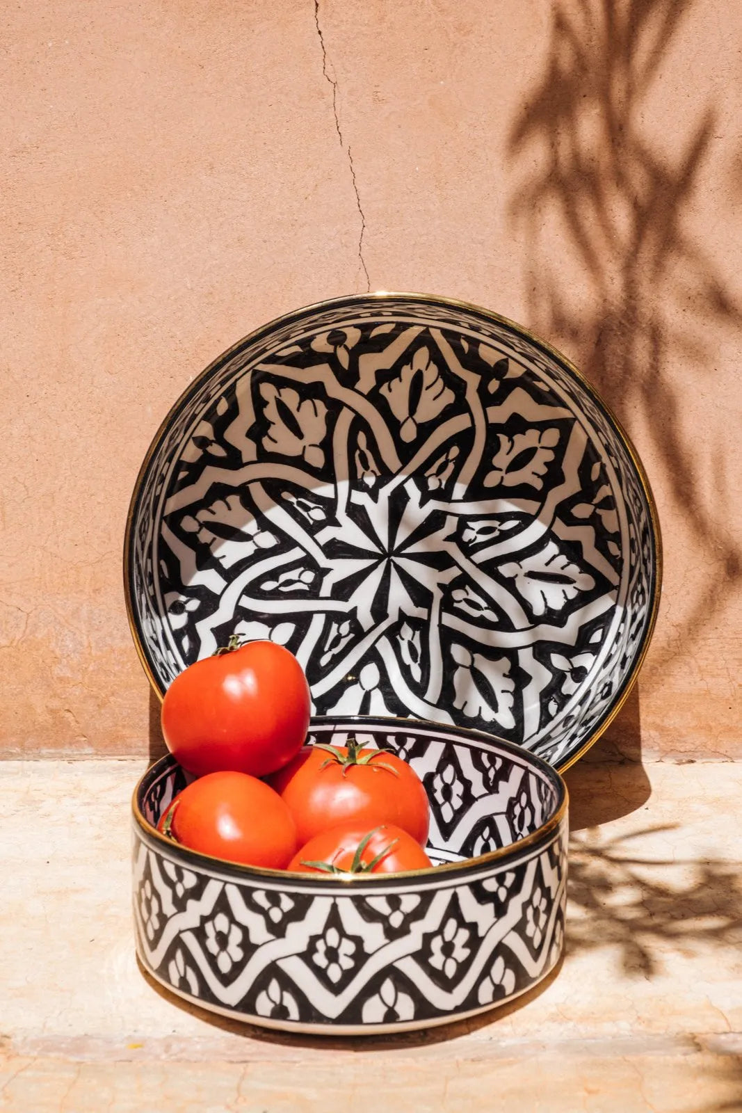 Straight Serving Plate - Fassia Black Gold