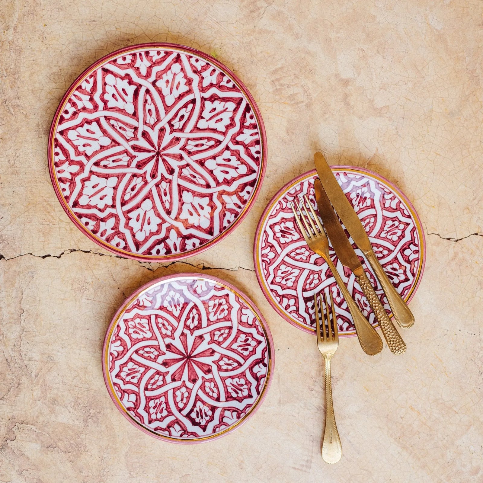 Dinner Plate - Fassia Aubergine Gold