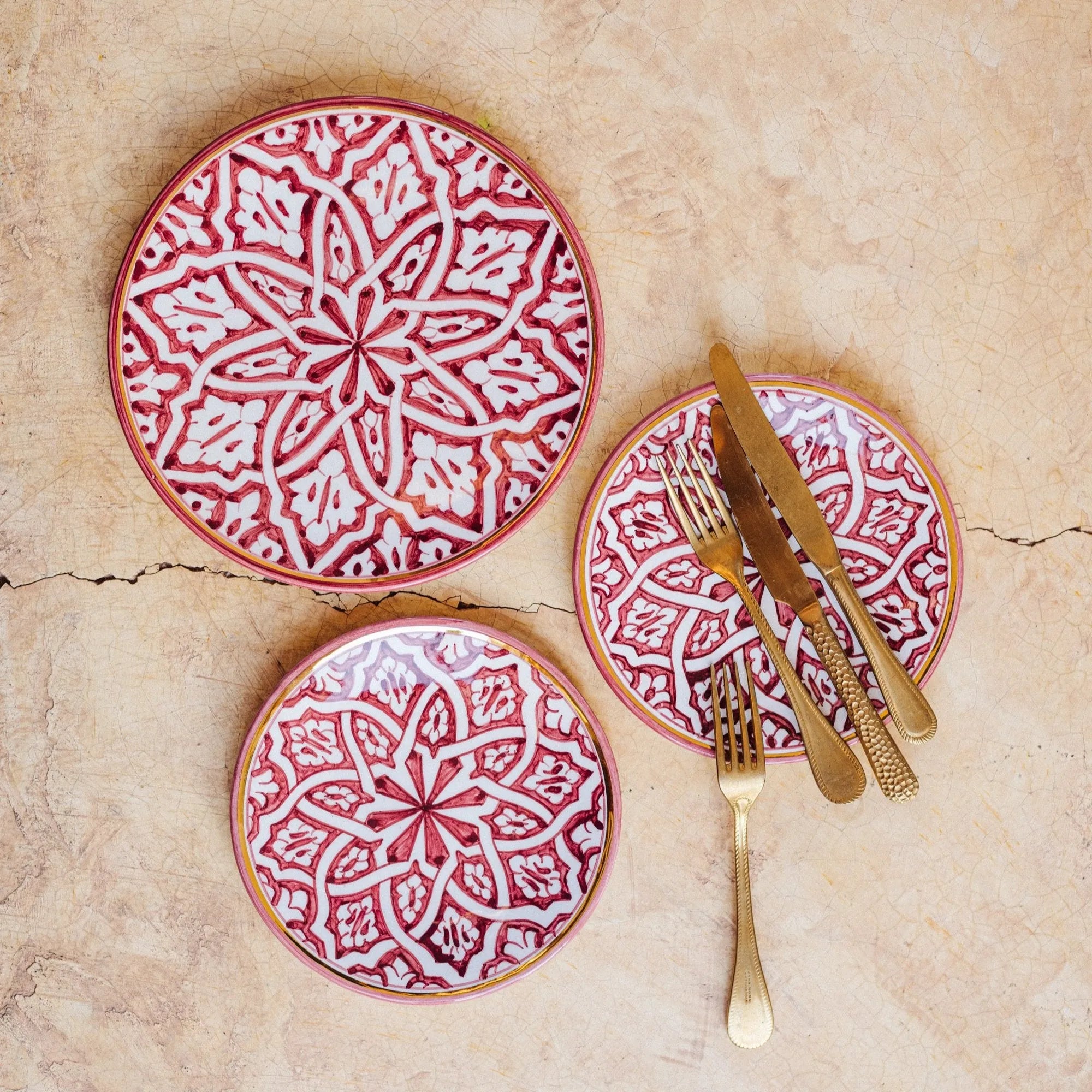 Dinner Plate - Fassia Aubergine Gold